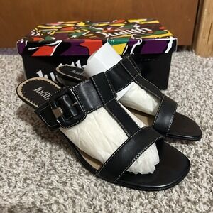 Judith Women's Black Heel Sandals Sz 8 New in box